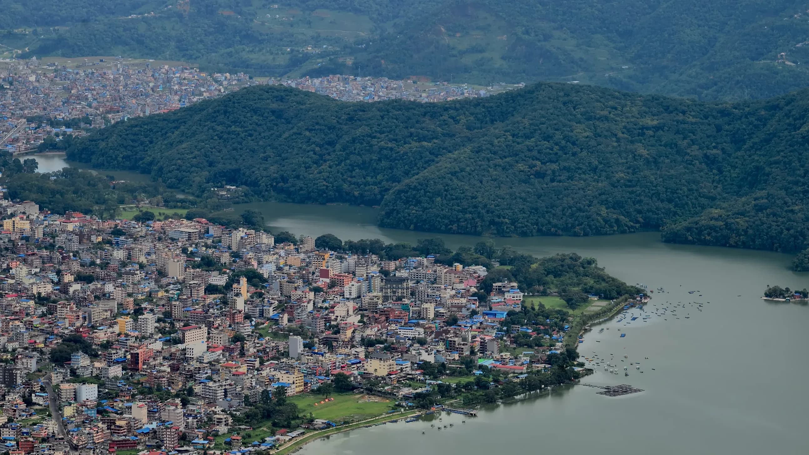 Pokhara Lakeside from Sarangkot